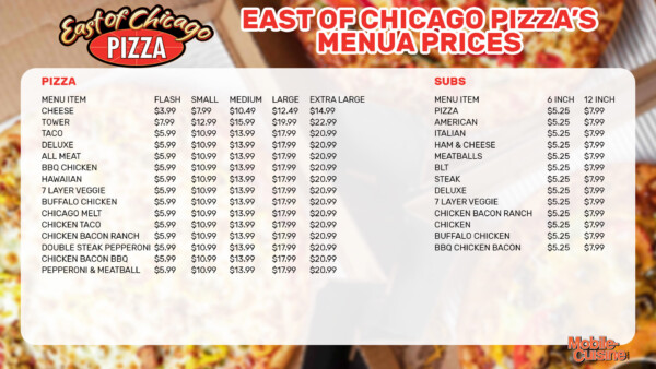 East of Chicago Pizza Menu Prices + New Coupons (2024)