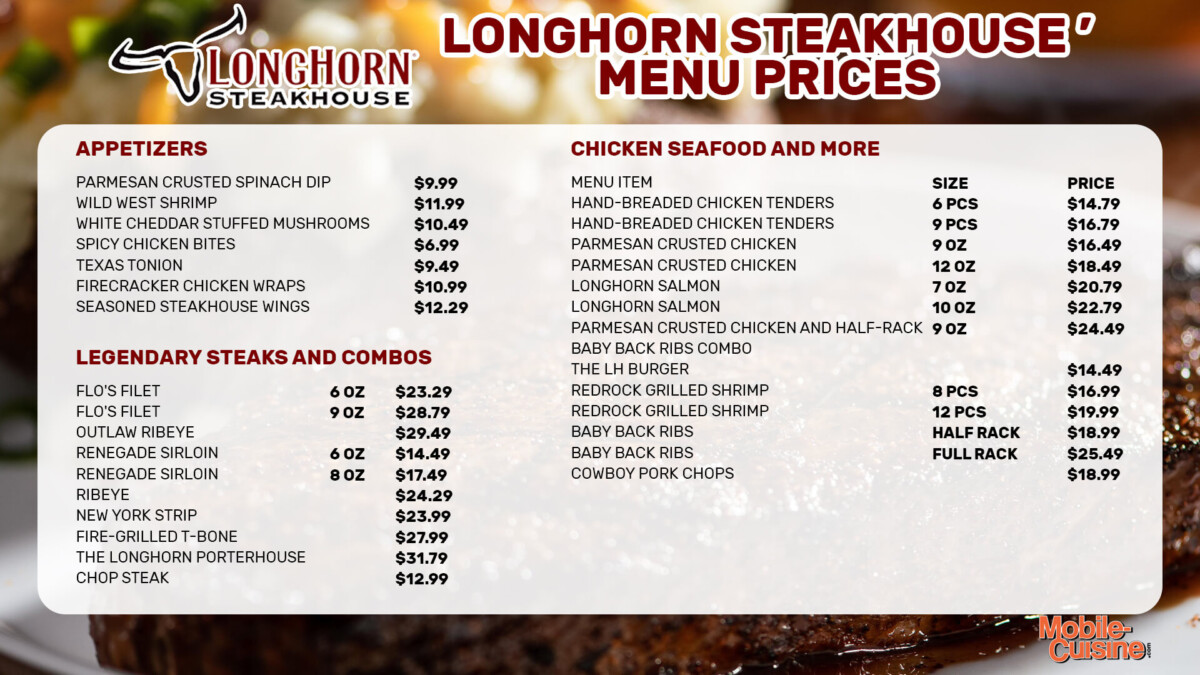 LongHorn Steakhouse Menu Prices + Happy Hour Deals (2023)