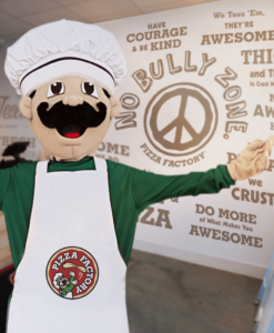 pizza factory mascot 