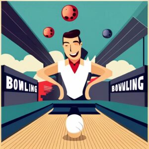 retro bowling lane 