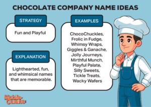 CHOCOLATE COMPANY NAME IDEAS.