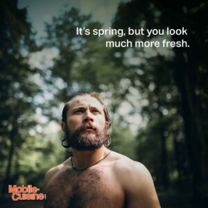 It's spring, but you look much more fresh.