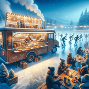 food truck in the winter